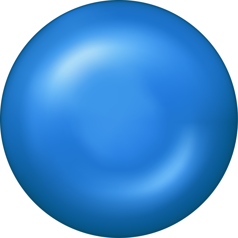 Blue round button